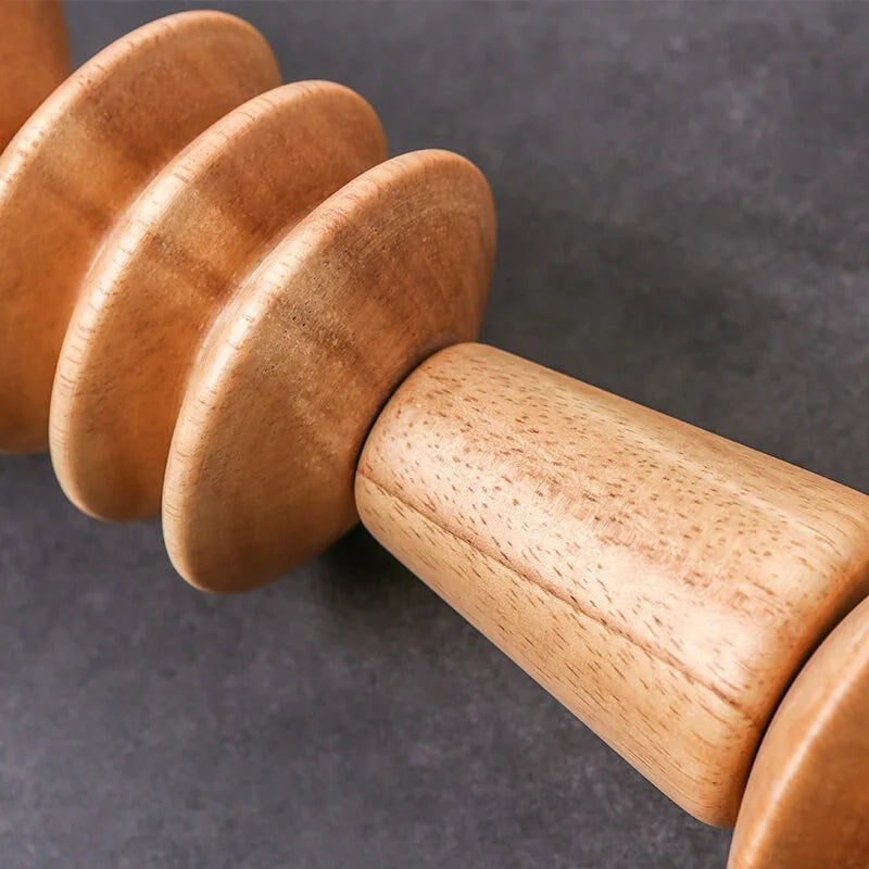 Wooden Geometric Beads String Pendant Lamp