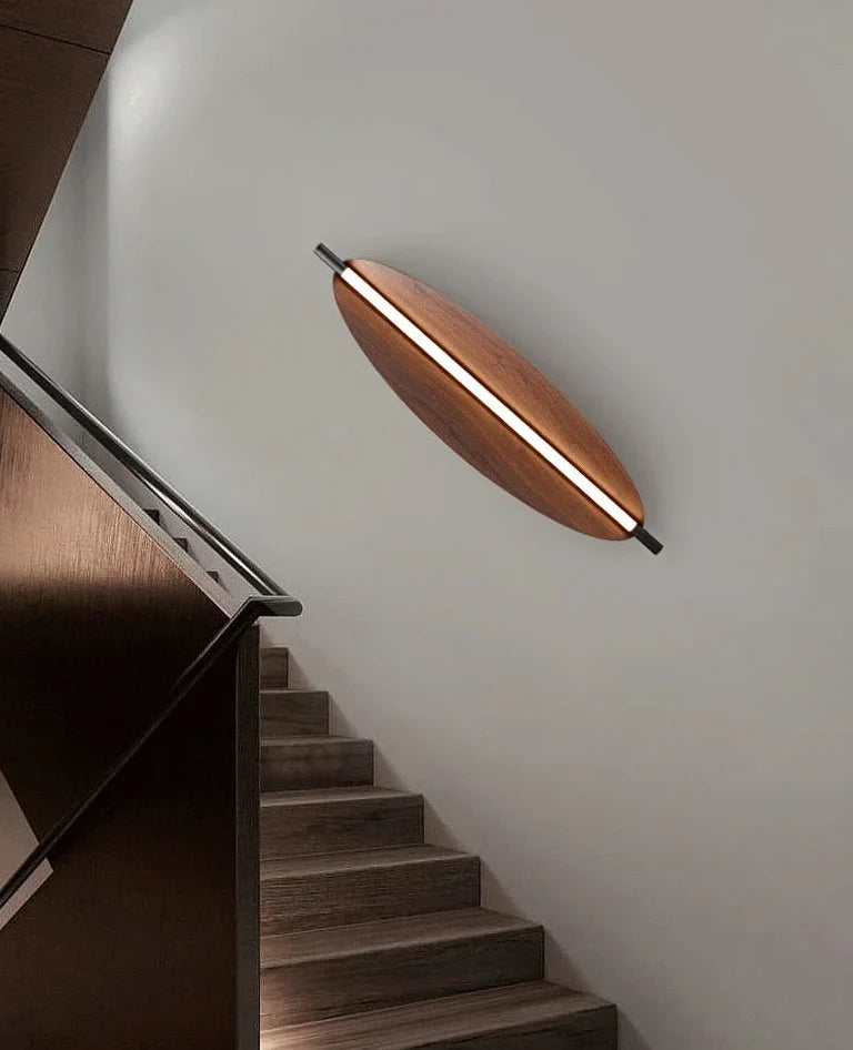 Wood Wall Light | Walnut & Metal Led Sconce Dimmable Warm Minimalist Japandi Bedside Hallway Casalolalights Luxury