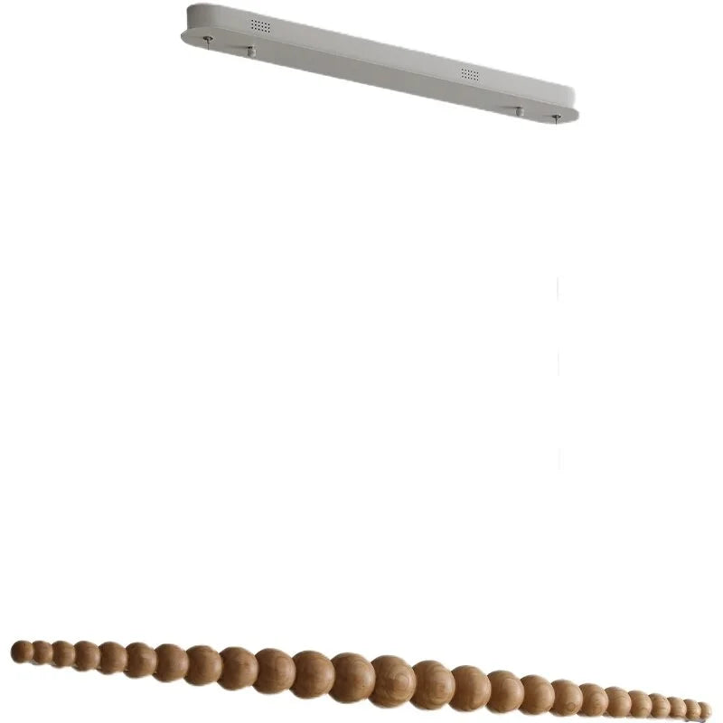 Wooden Beads Bar Pendant Lighting | Modern Led Kitchen Island Dining Room | Casalola