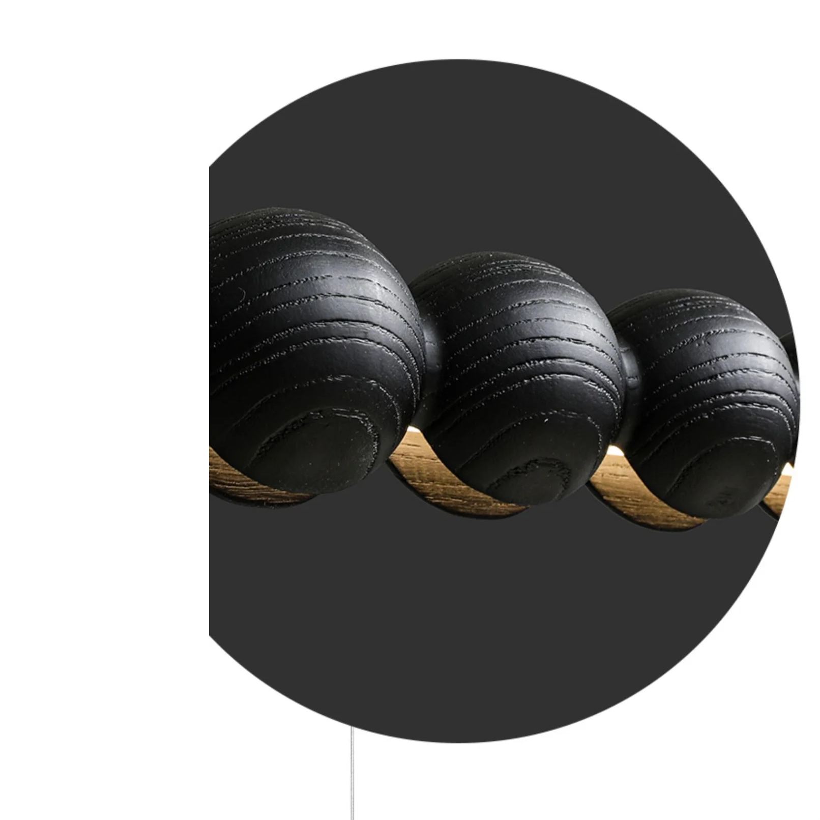 Wooden Beads Bar Pendant Lighting | Modern Led Kitchen Island Dining Room | Casalola