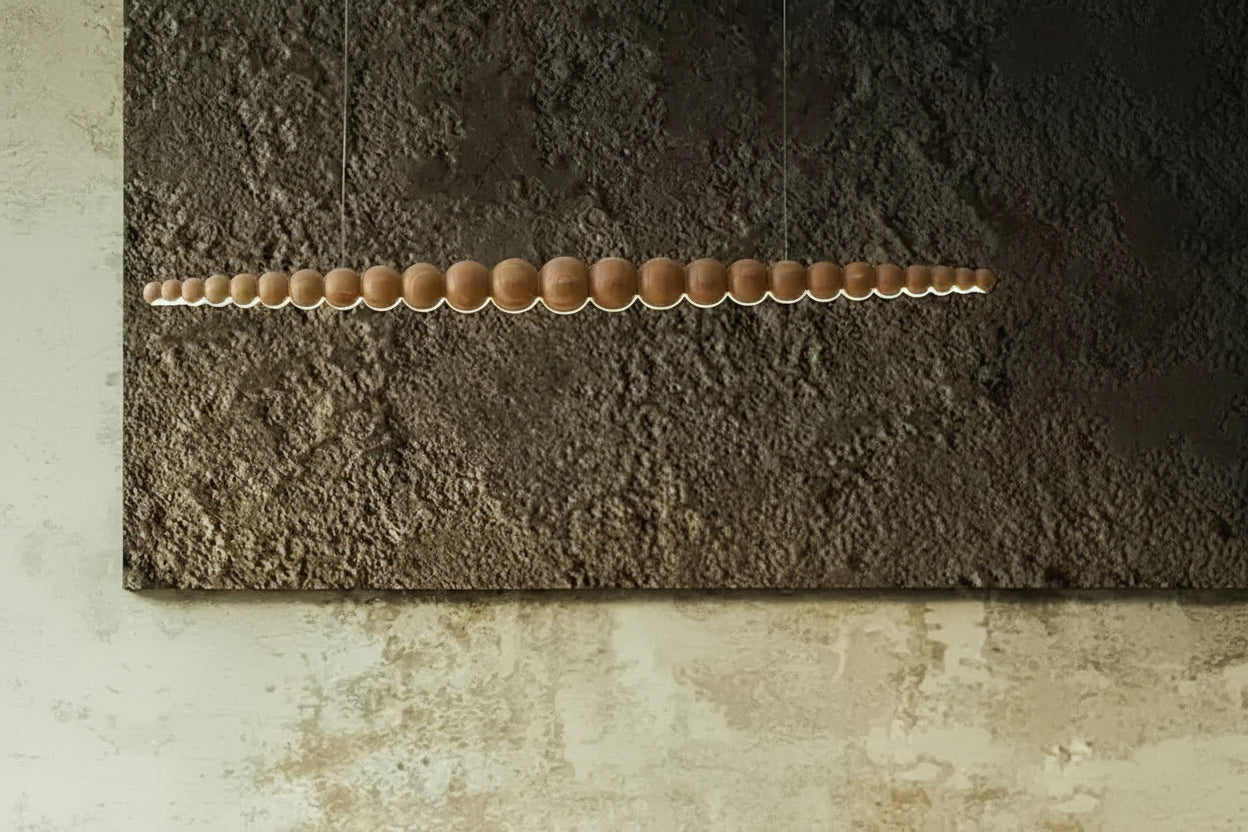 Wooden Beads Bar Pendant Lighting | Modern Led Kitchen Island Dining Room | Casalola