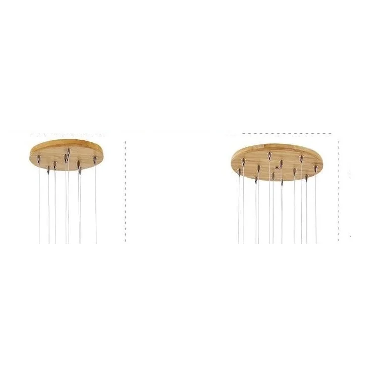 Wooden Sphere Pendant Lights for Dining Room Stairs Living