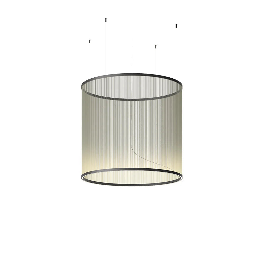 Woven Thread Pendant Light | Hand-wound Textile Shade D37-d83 Red Green or Cream Dining Casalolalights Luxury Lamps