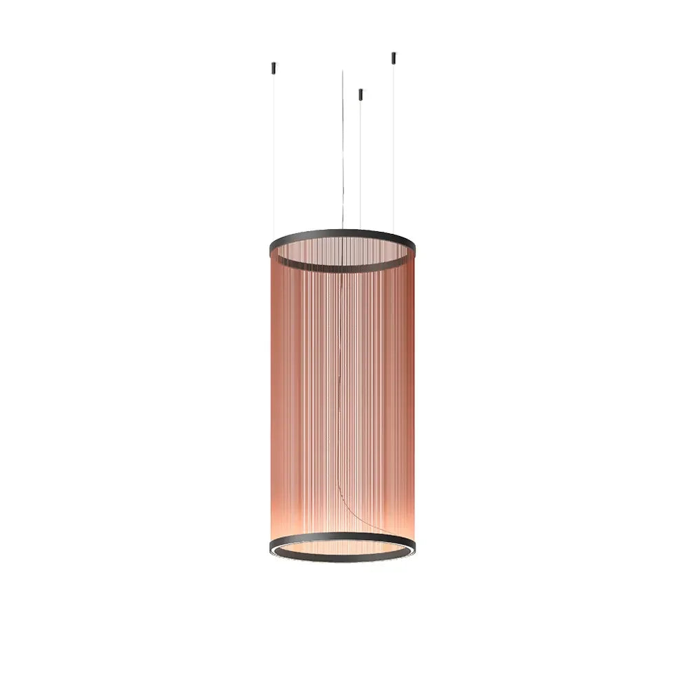 Woven Thread Pendant Light | Hand-wound Textile Shade D37-d83 Red Green or Cream Dining Casalolalights Luxury Lamps