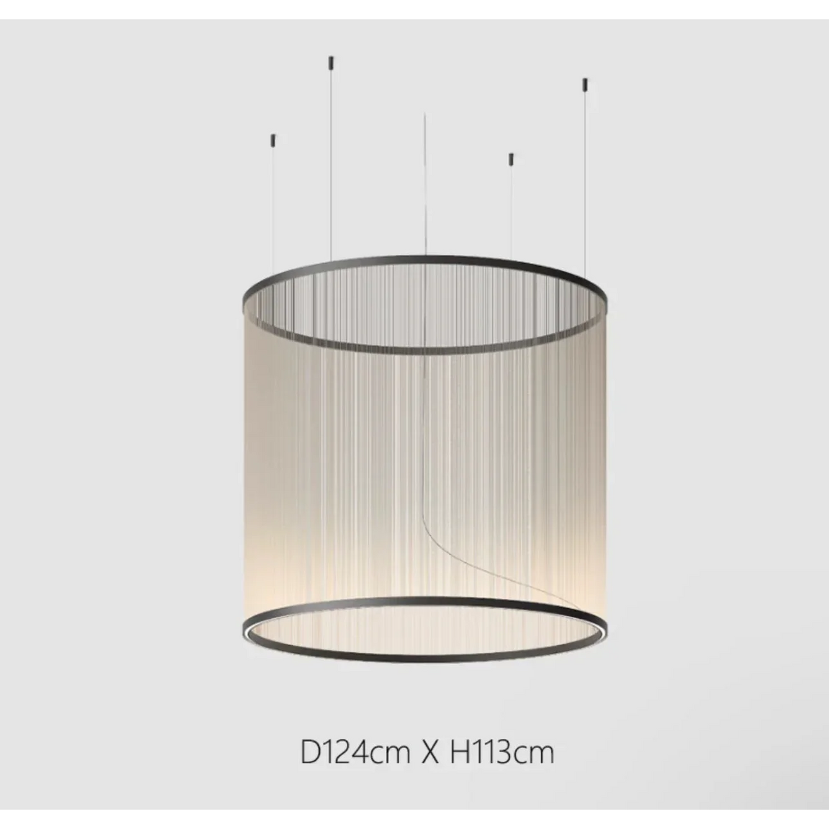 Woven Thread Pendant Light | Hand-wound Textile Shade D37-d83 Red Green or Cream Dining Casalolalights Luxury Lamps