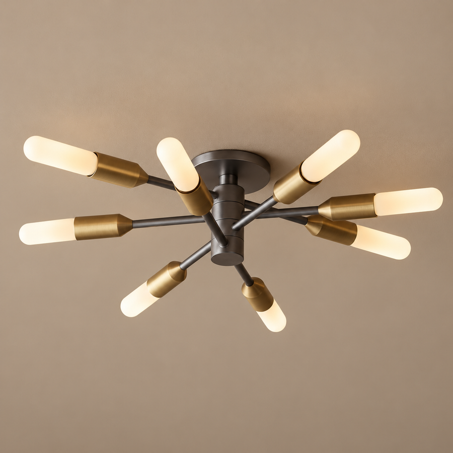 Arnaud Black Sputnik Flush Mount