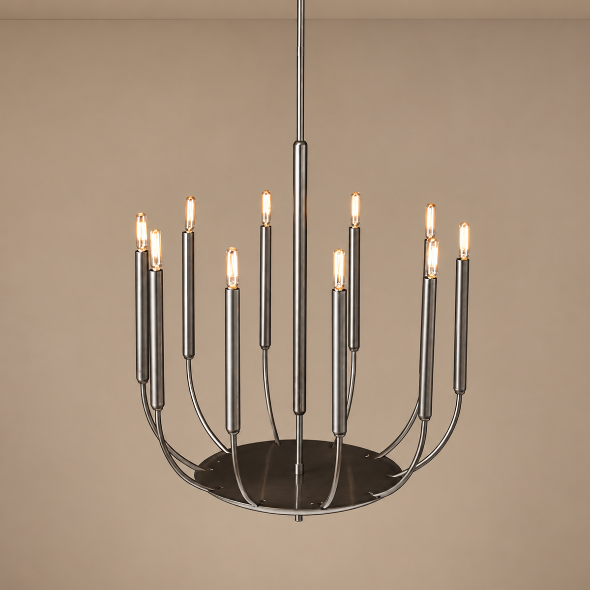 CHANDELIER BOUGIE CUIVRE NOIR | CLYV096B