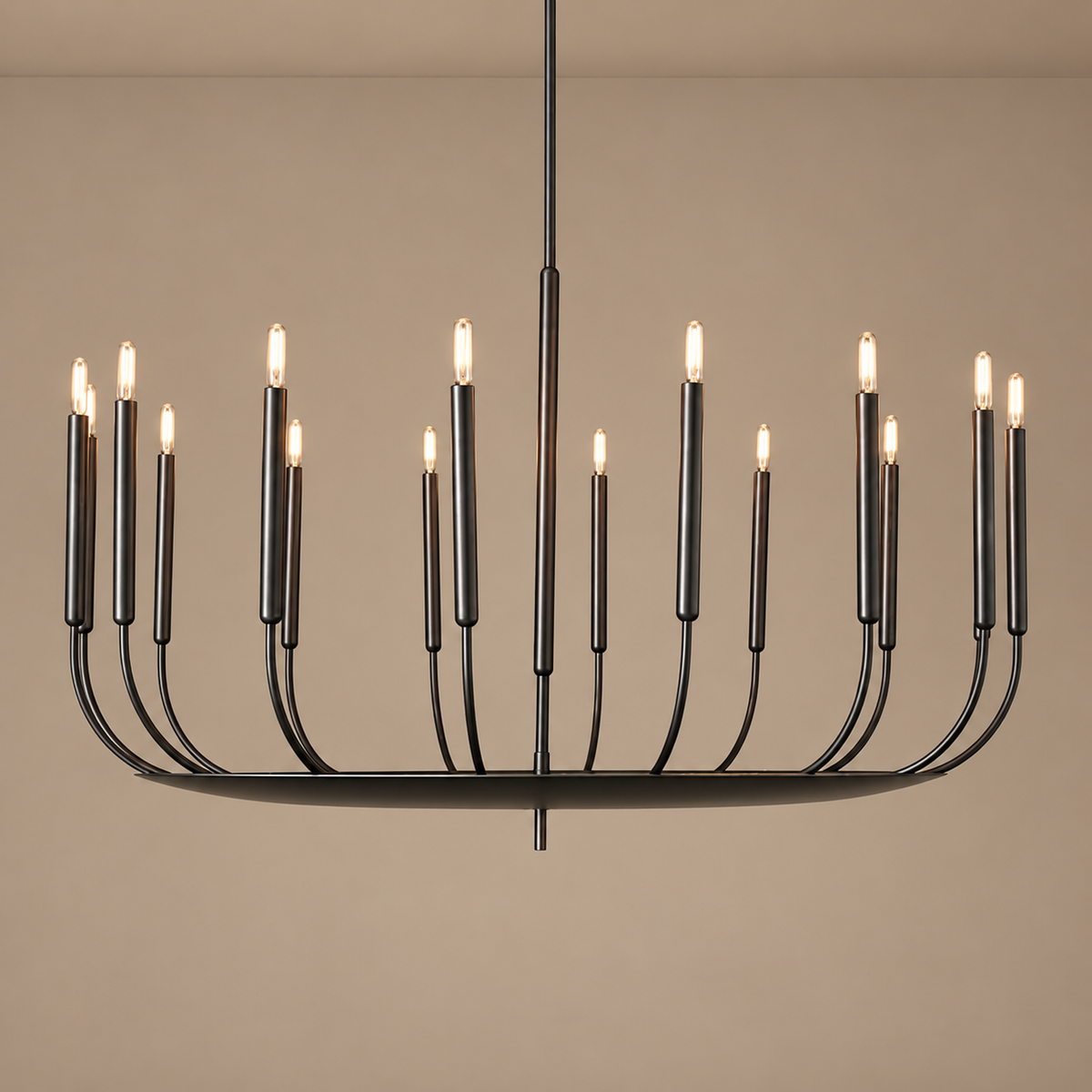 CHANDELIER BOUGIE CUIVRE NOIR | CLYV096B