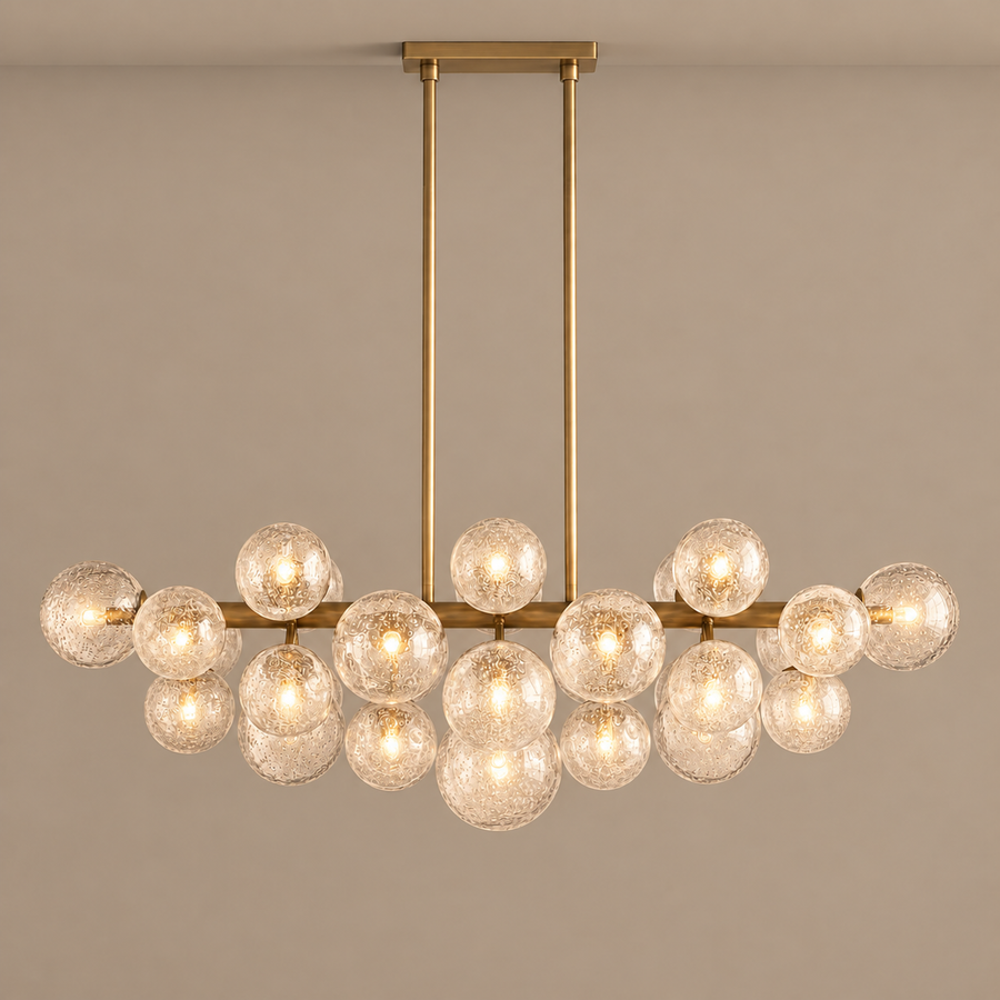 LUSTRE LINÉAIRE EN LAITON