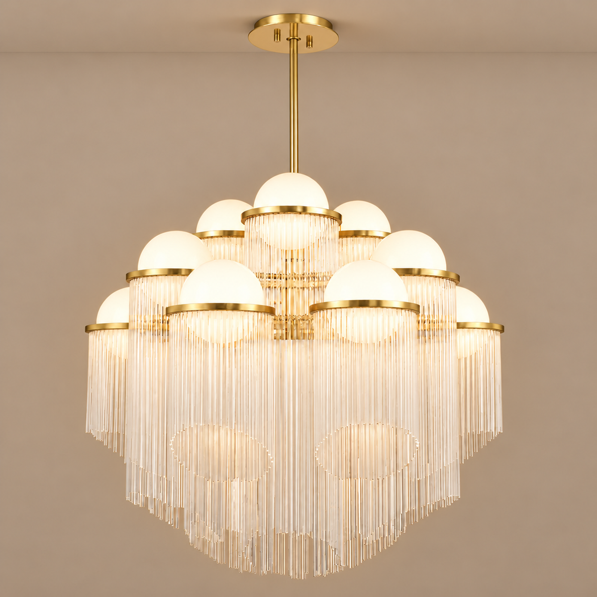 LÁMPARA DE TECHO CELESTIAL DE CRISTAL DE 12 LUCES | CLPOP014