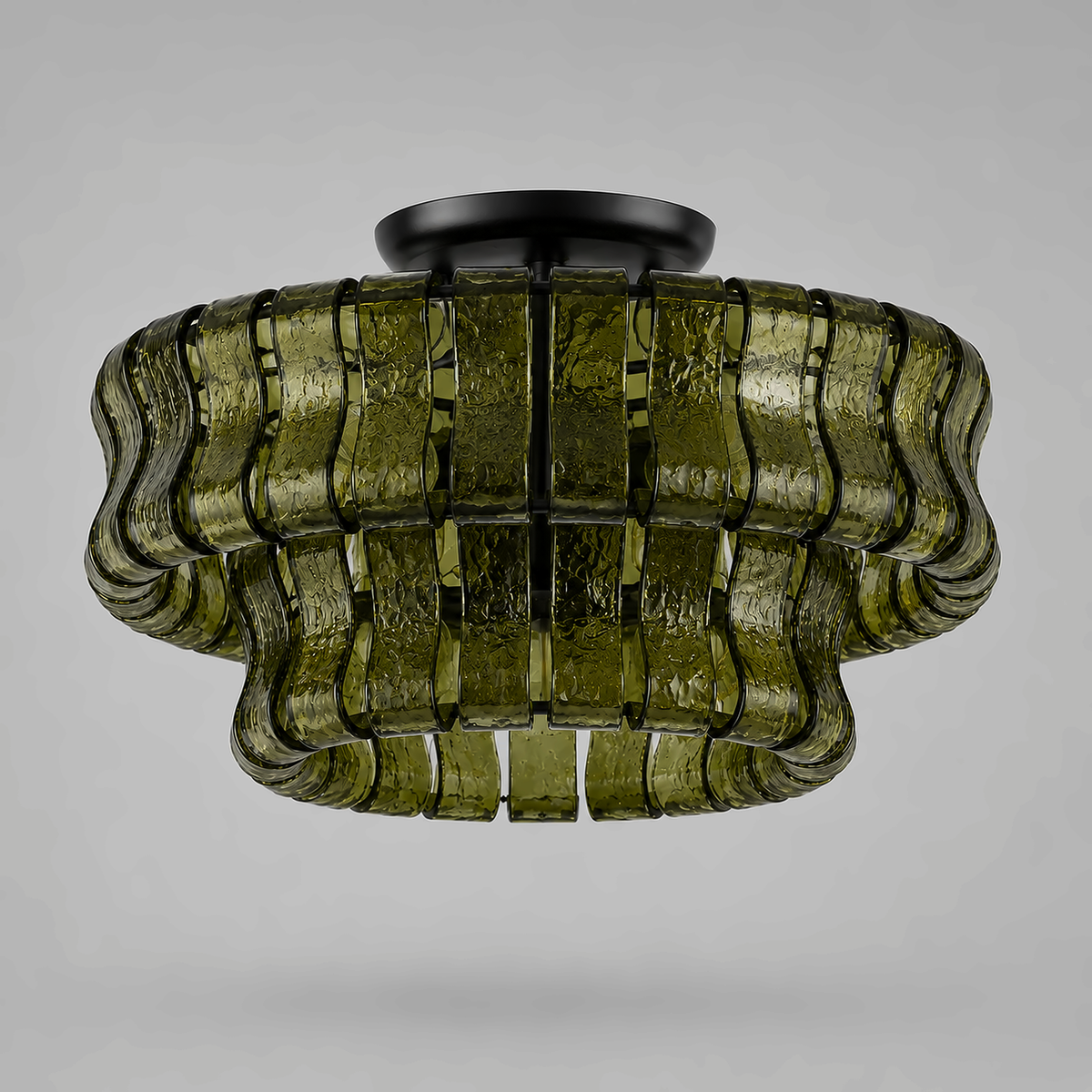 The Bronze Arcadia Semi-Flush | Textured Glass | CLND028