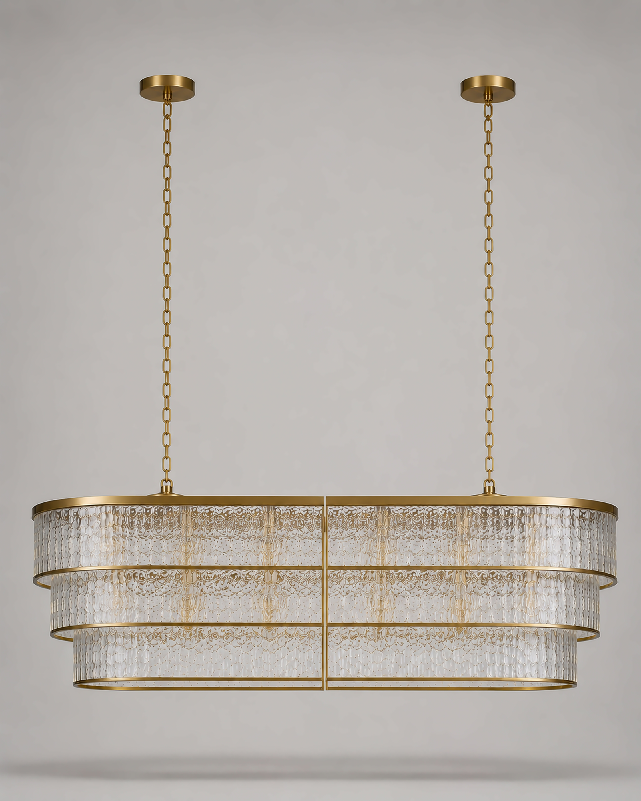 The Éclat Chandelier | Frosted Glass Edition | CLND040