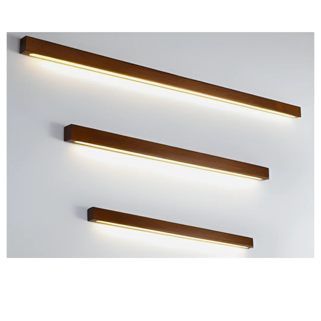 Modern Wall Lamp | Minimalist Wooden Bar 1 Light Led Sconce | Casalola