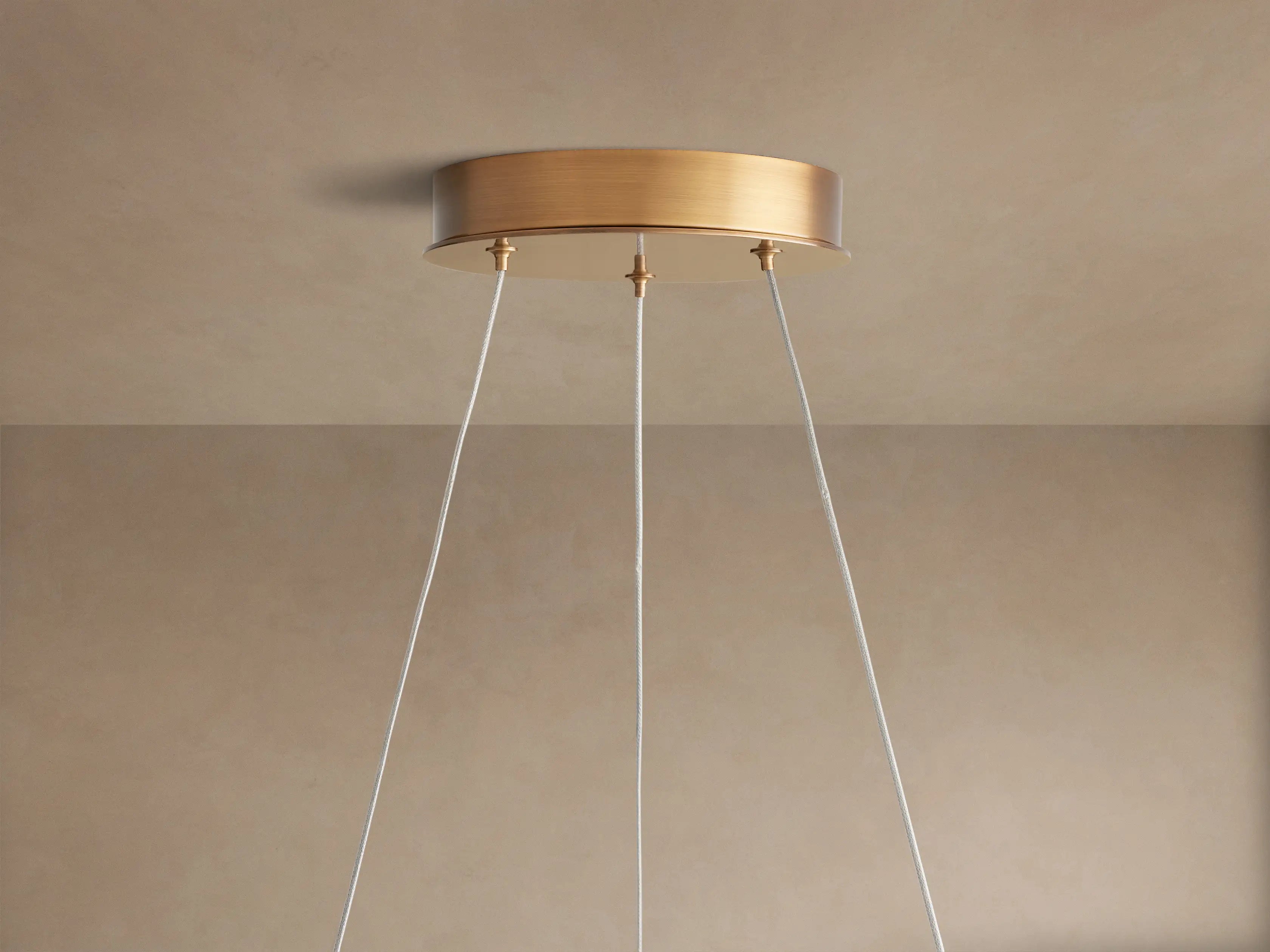 Glass Disc Chandelier for Dining Room | 10 Light Petal Discs 42 Inch Solid Brass Mid-century Modern Casalolalights