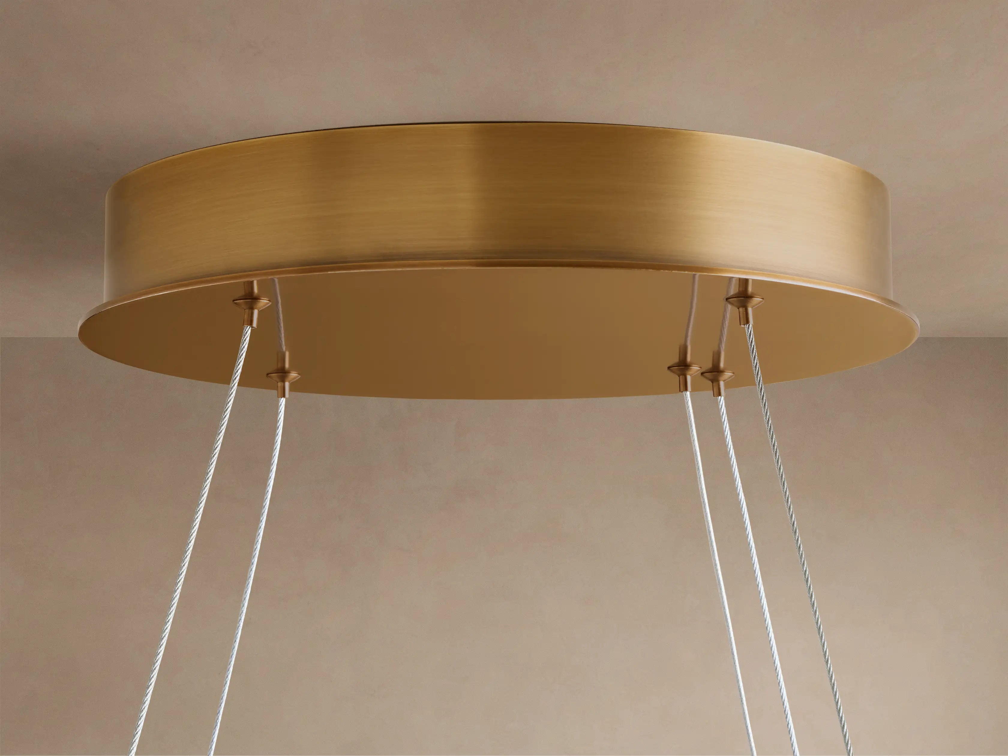 Large Glass Disc Chandelier for Dining Room | 16 Light 60 Inch Petal Discs Solid Brass Mid-century Casalolalights