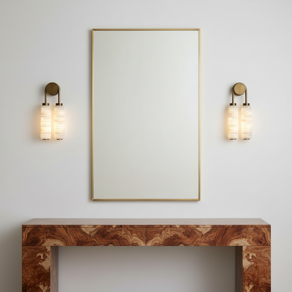 DOUBLE SPANISH MARBLE WALL SCONCE | CLGGD12