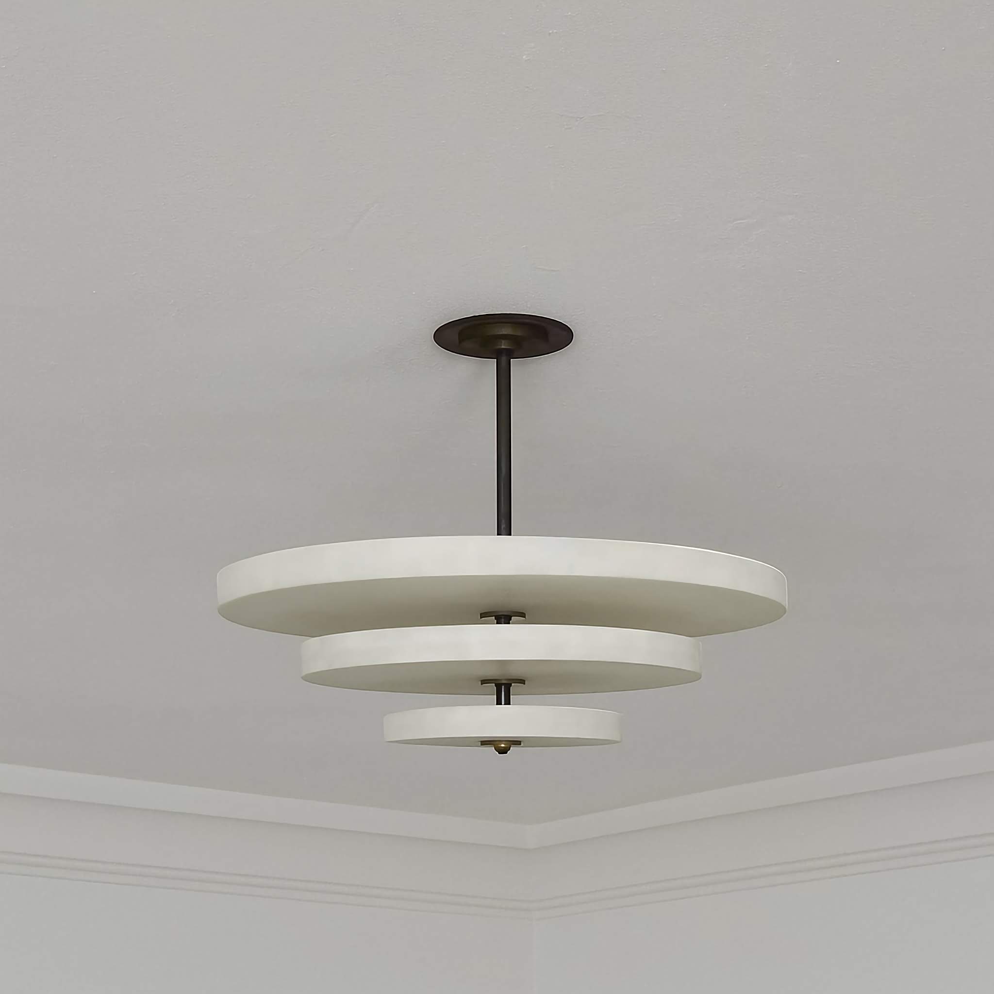 3 TIER MARBLE CHANDELIER | CLTIE02DA