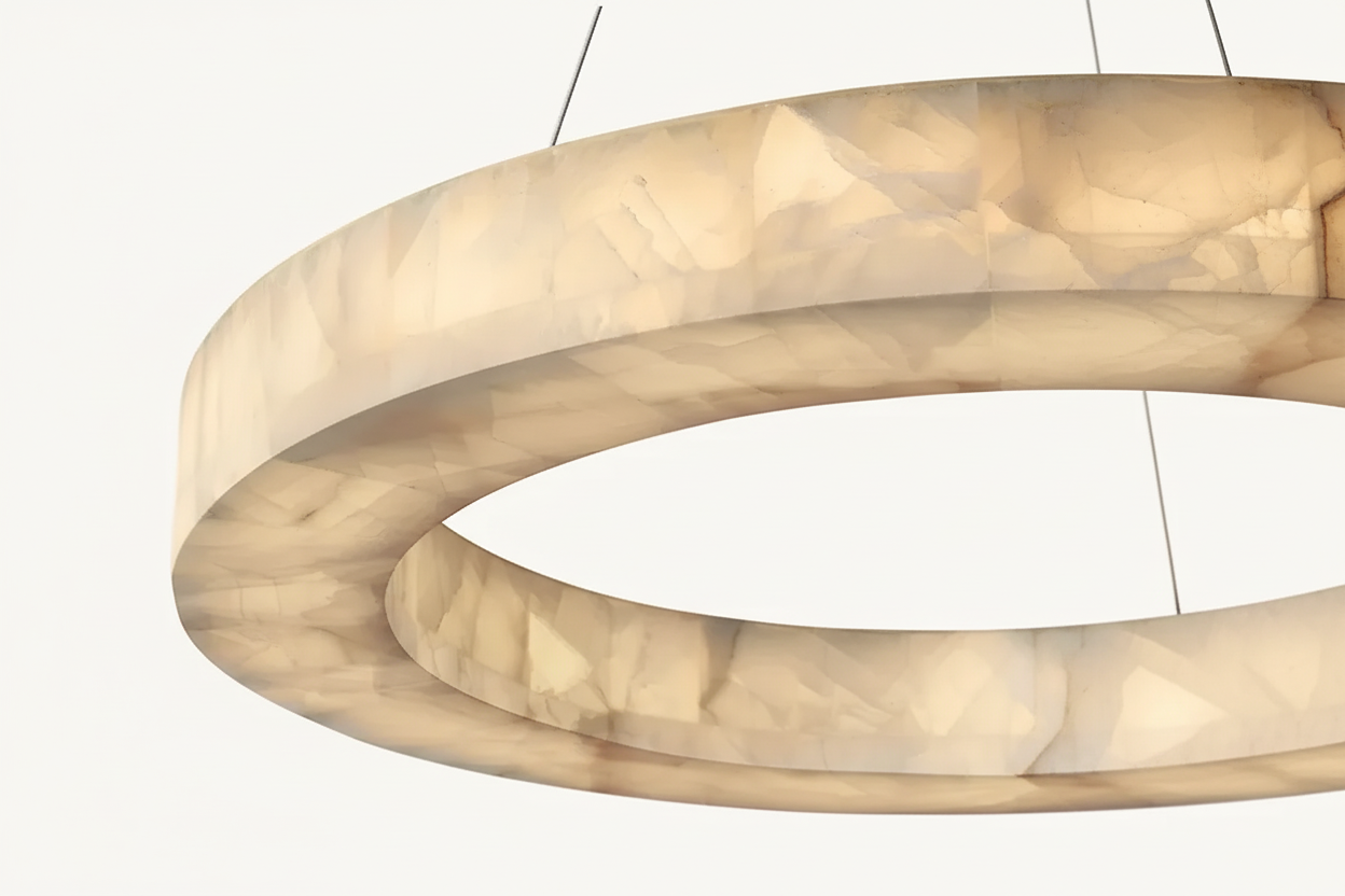 3-TIER ROUND MARBLE CHANDELIER | CLVC0212