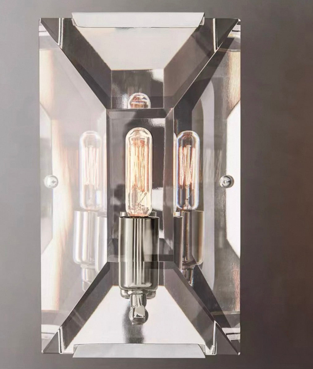 BRASS CRYSTAL WALL SCONCES | CLUG03D