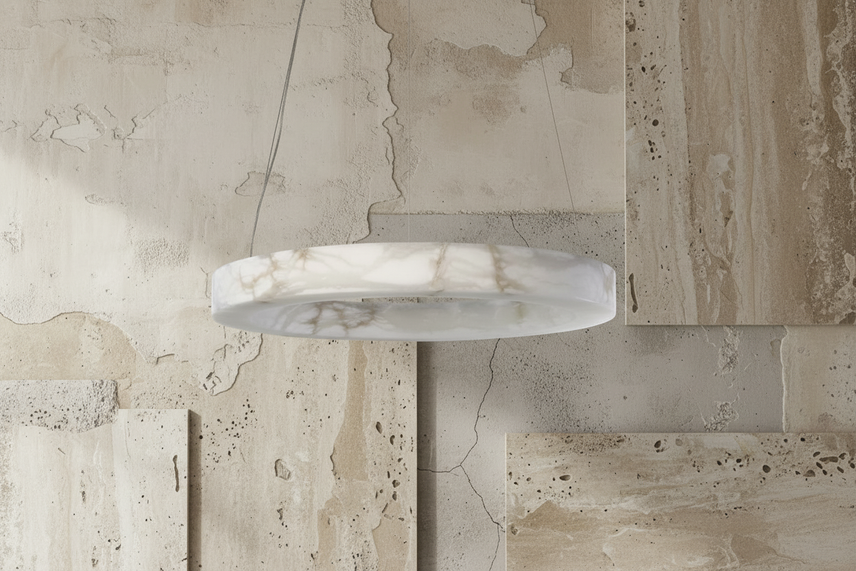 ROUND MARBLE CHANDELIER | CLVC0210