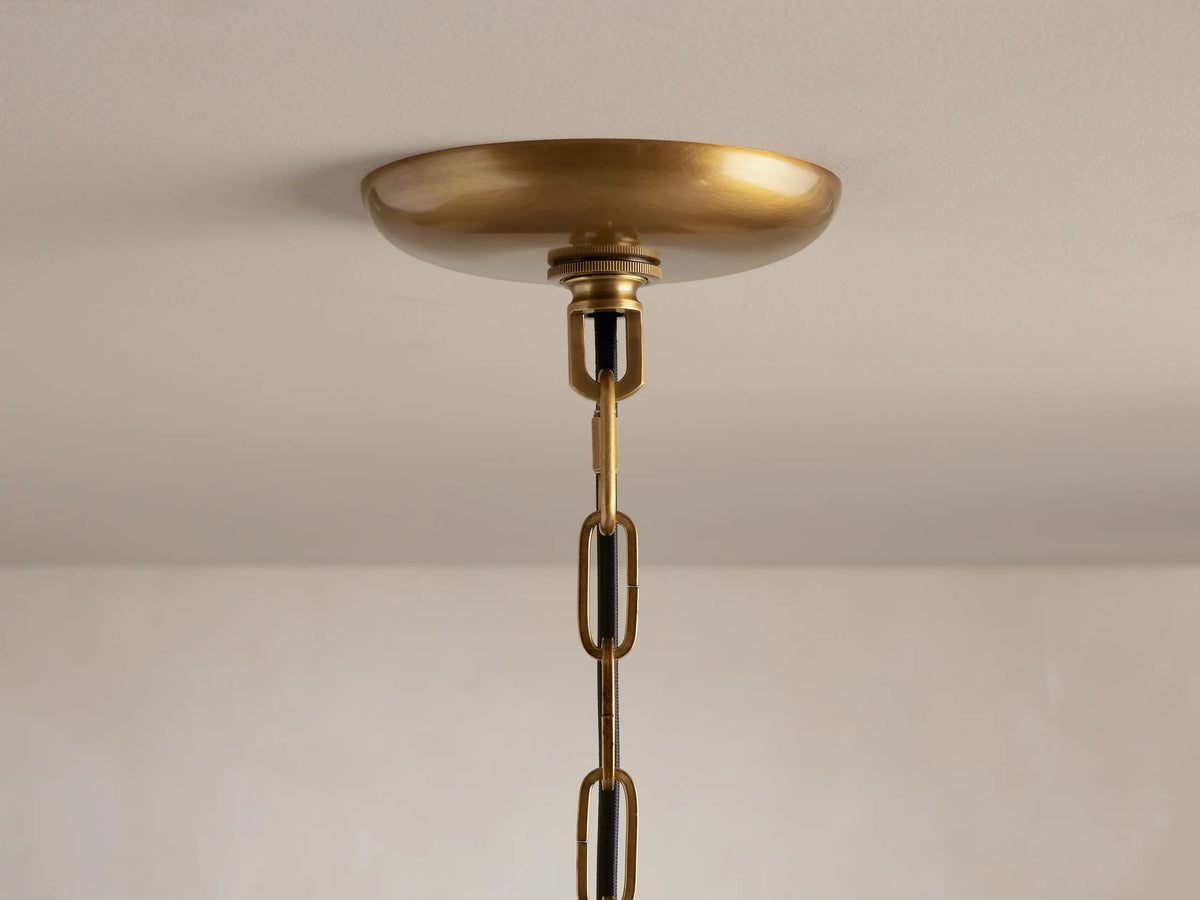 The Bellatrix Chandelier | Green Glass | CLBLXGCH
