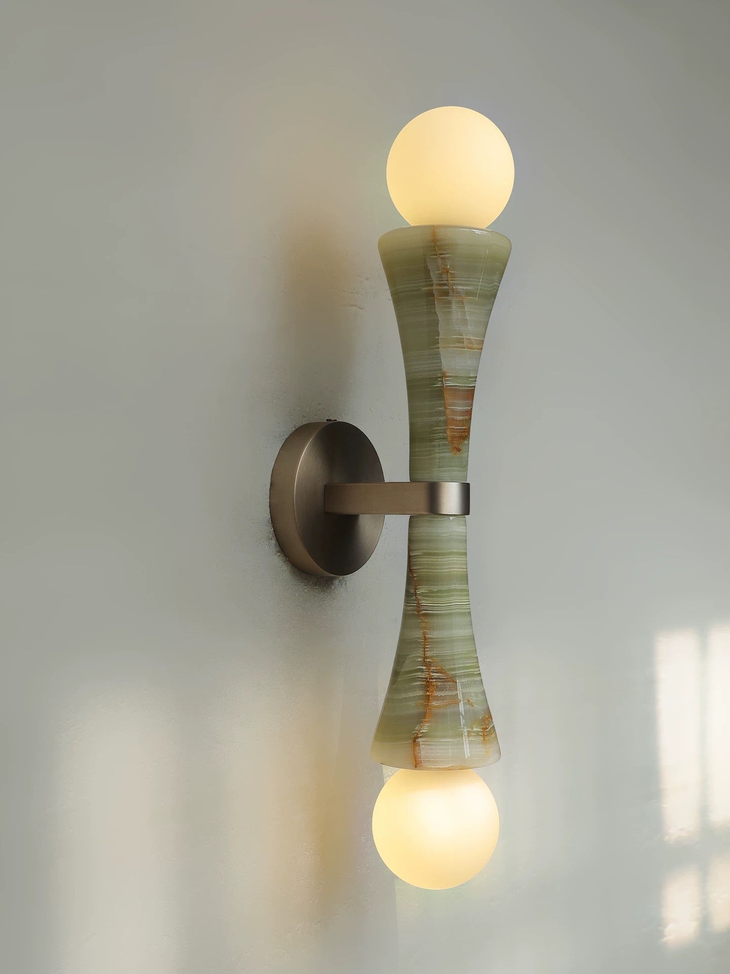 Double Jade Wall Sconce | cljadt34