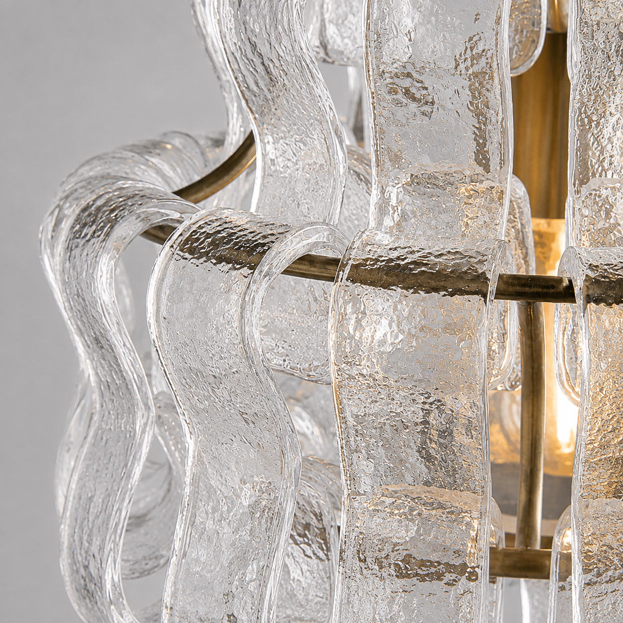 The Bronze Odette Pendant | Textured Art Glass | CLND024