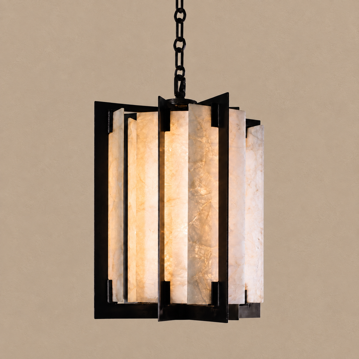 QUARZO LANTERN PENDANT | QUARTZ & BLACK | CLQR026