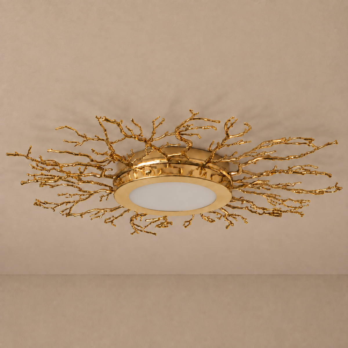 Ramo Sculptural Branch Flush Mount | Brass & Nickel | CLRAMO047