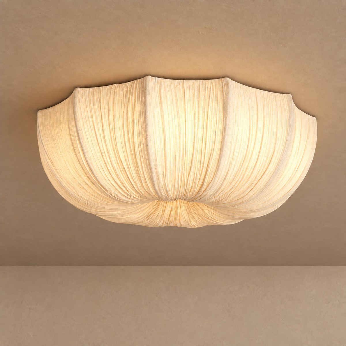 Sabina Flush Mount | Linen | CLQC030F