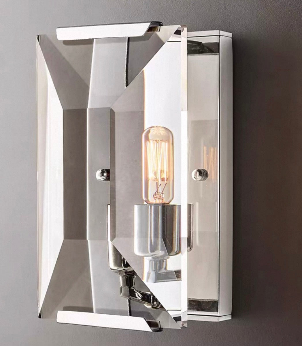 BRASS CRYSTAL WALL SCONCES | CLUG03D