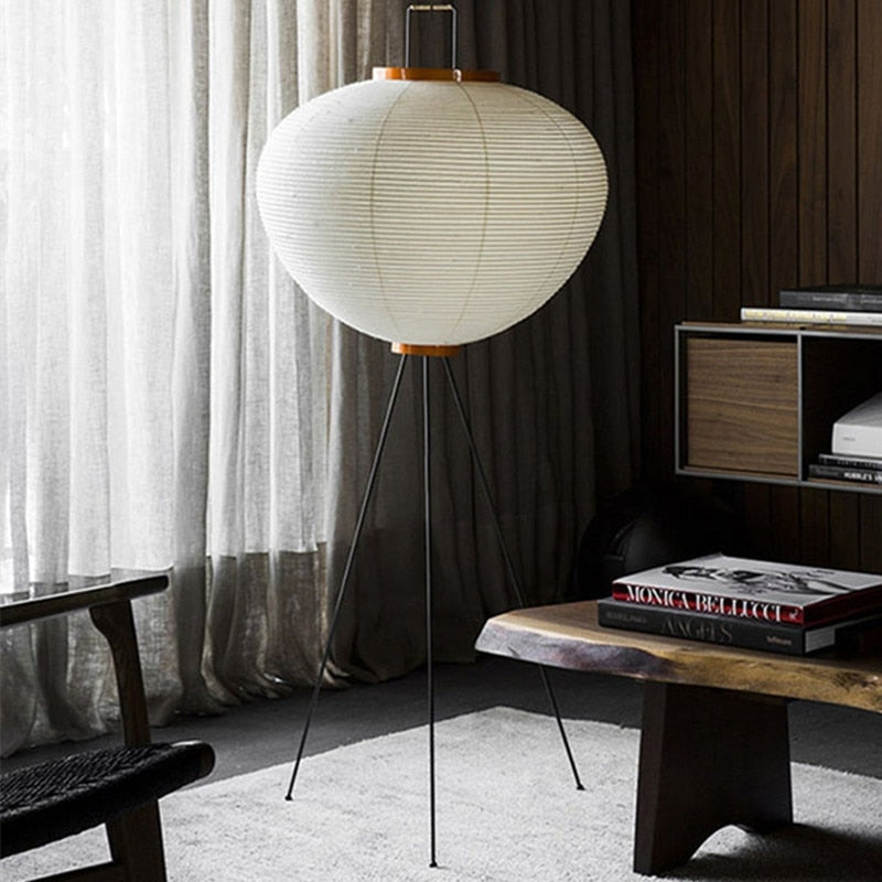 Noguchi Lamp | Akari 10a Tripod Floor For Living Room Casalola - Minimalist Lamps