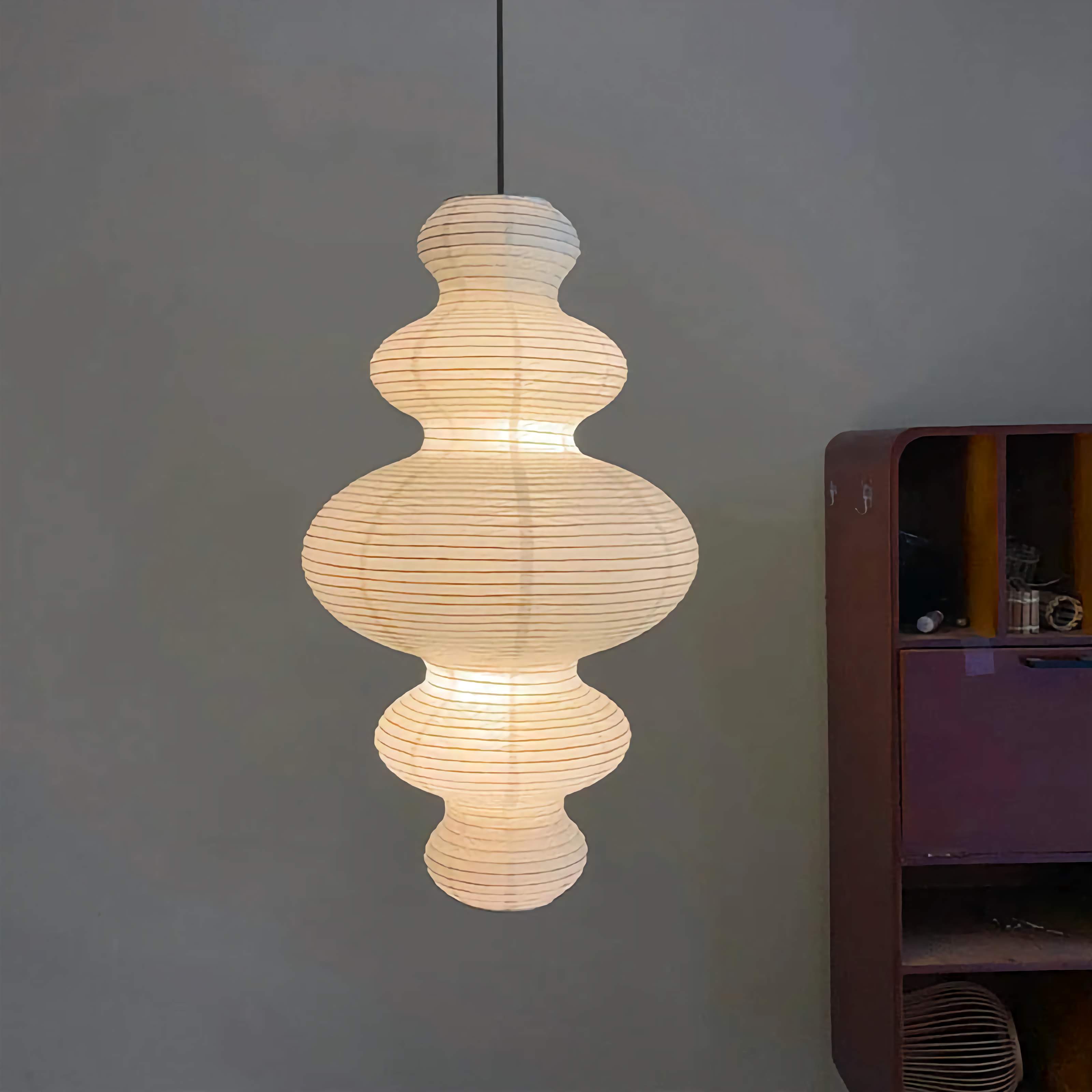 Akari Pendant Lamp | Noguchi Lanterns | Rice Paper | Japandi Minimalism Wabi-sabi Decor