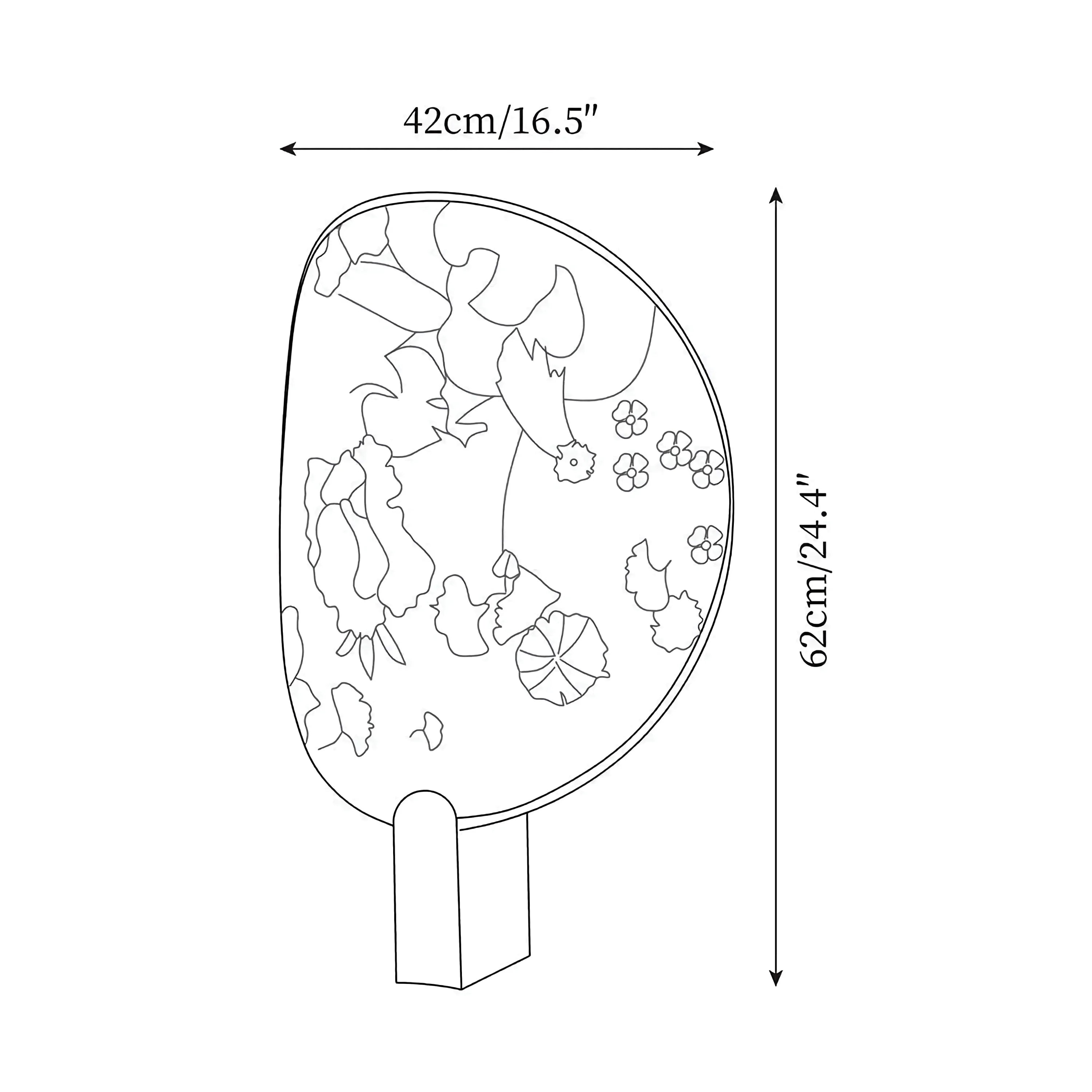Artisanal Printed Glass Table Lamp – Modern Japanese Inspired Design White Akira