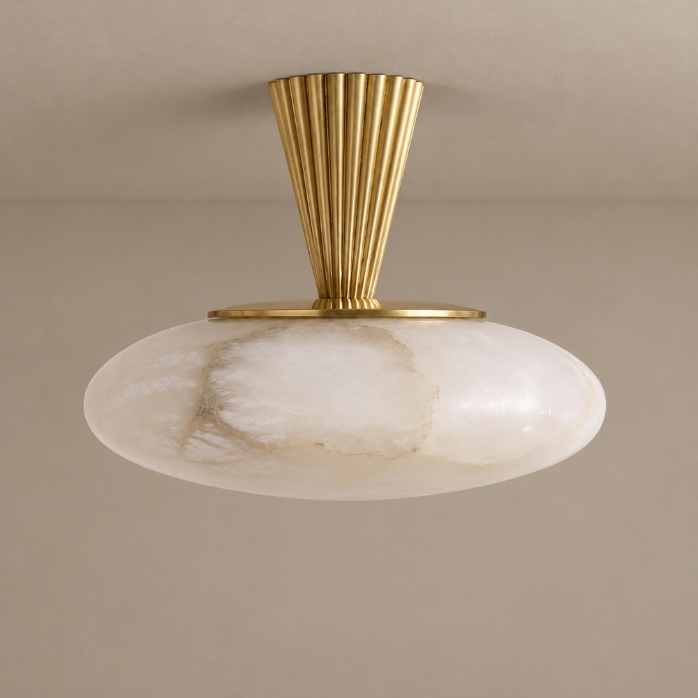 Alabaster Semi-Flush Mount