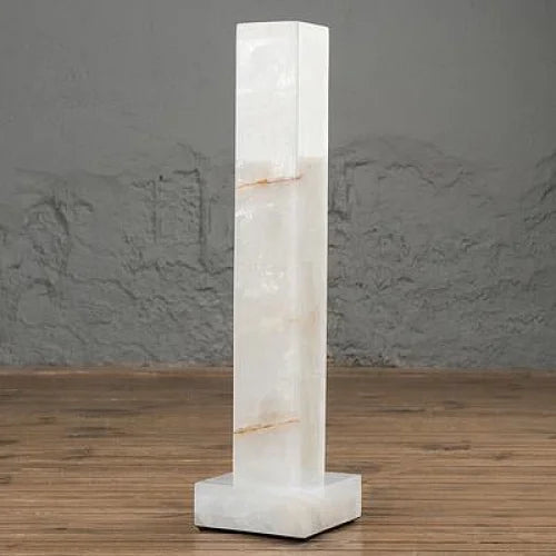 Alabaster Column Floor Lamp | Solid-stone Pillar Minimalist Modern Living Room & Bedroom Casalolalights Luxury Lamps
