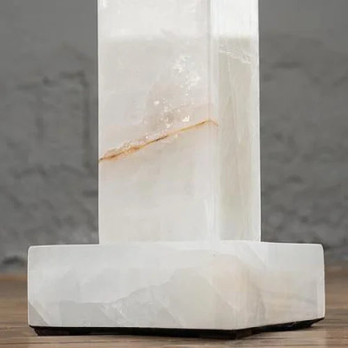Alabaster Column Floor Lamp | Solid-stone Pillar Minimalist Modern Living Room & Bedroom Casalolalights Luxury Lamps
