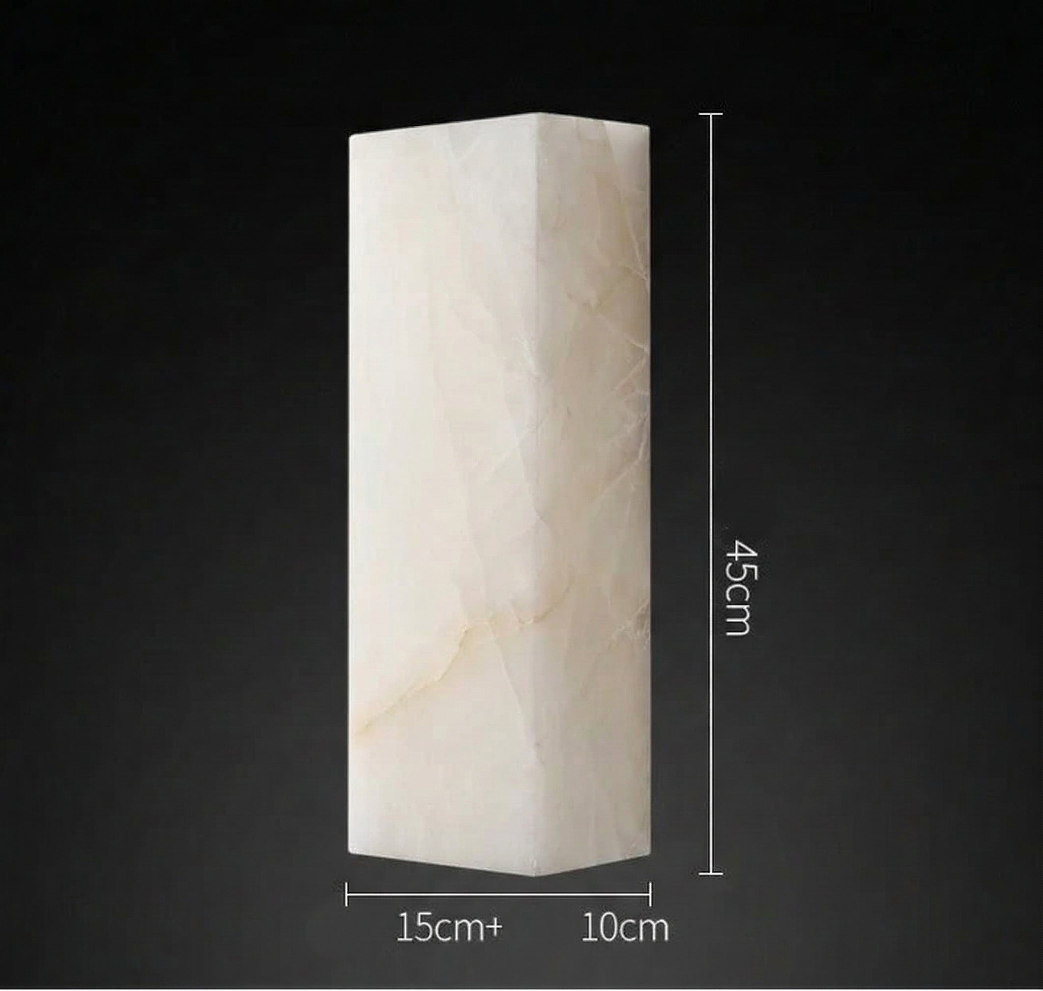 Luxury Alabaster Column Wall Light with Copper Base – Modern Stone Sconce Casalolalights Luxury Lamps for Interior