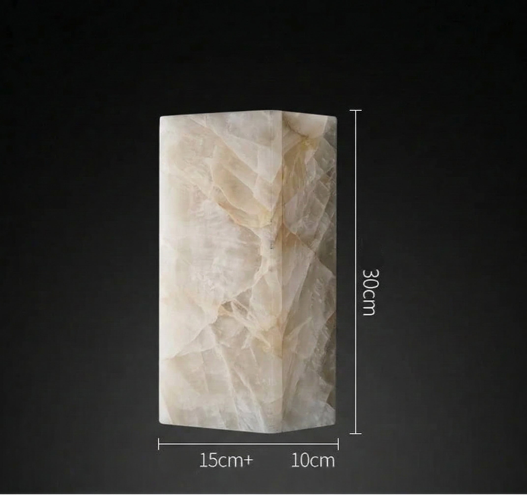 Luxury Alabaster Column Wall Light with Copper Base – Modern Stone Sconce Casalolalights Luxury Lamps for Interior