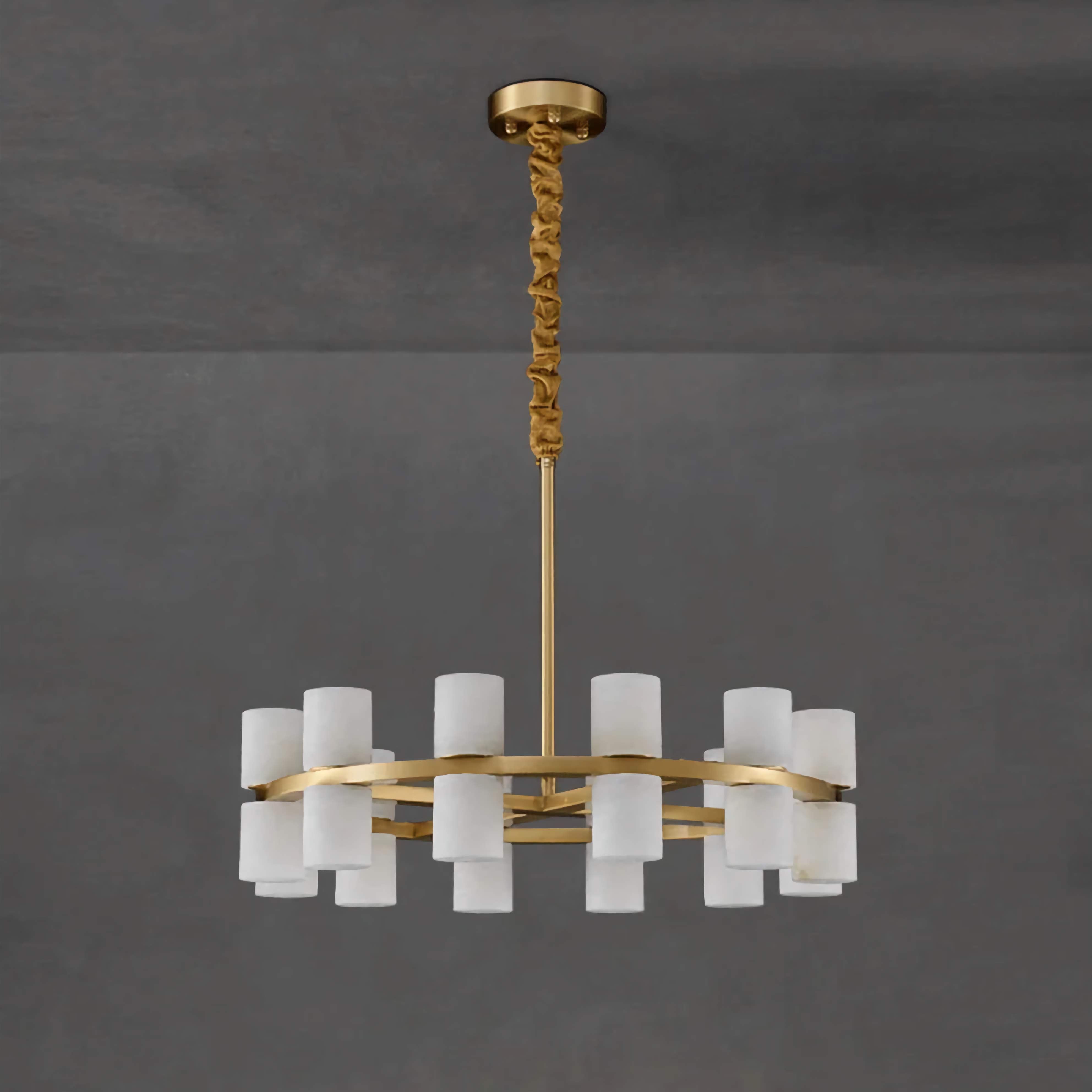 ALABASTER CYLINDER CHANDELIER | CLNH01440