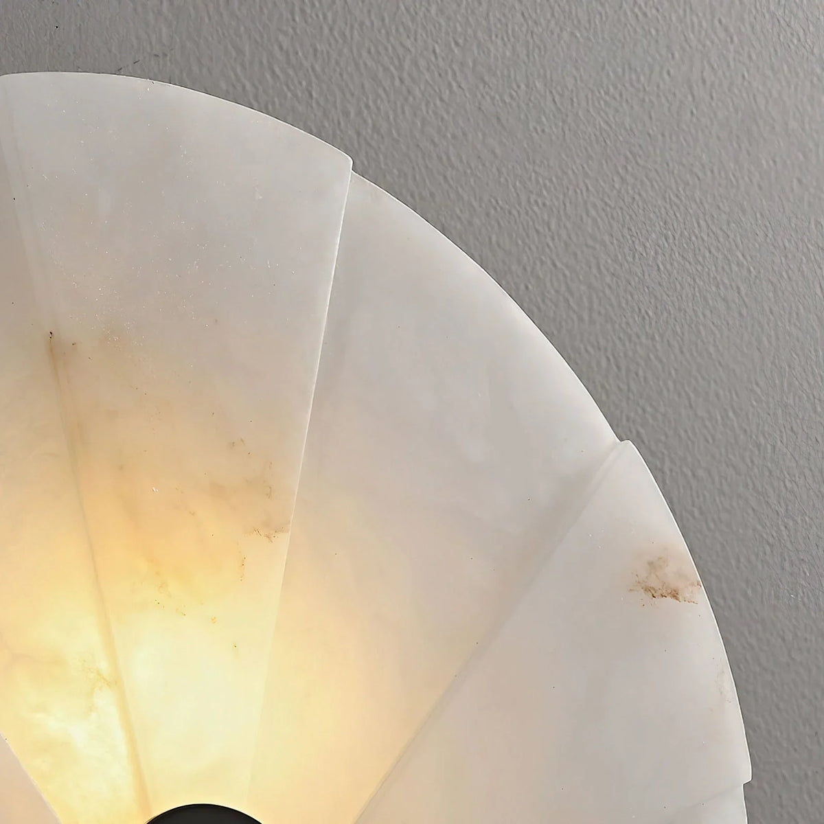 Alabaster Fan Wall Sconce | Translucent Stone 35cm Modern Living Room & Hallway Casalolalights Luxury Lamps