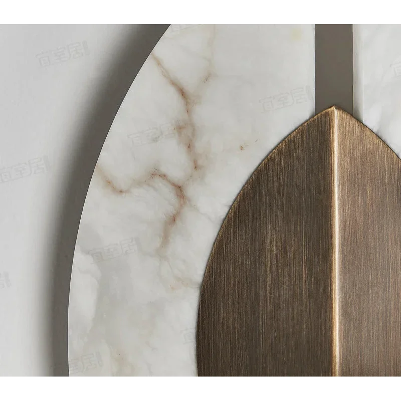 Alabaster Wing Wall Sconce | Carved Stone & Brushed Brass 40cm Organic Modern Living Bedroom Casalolalights Luxury