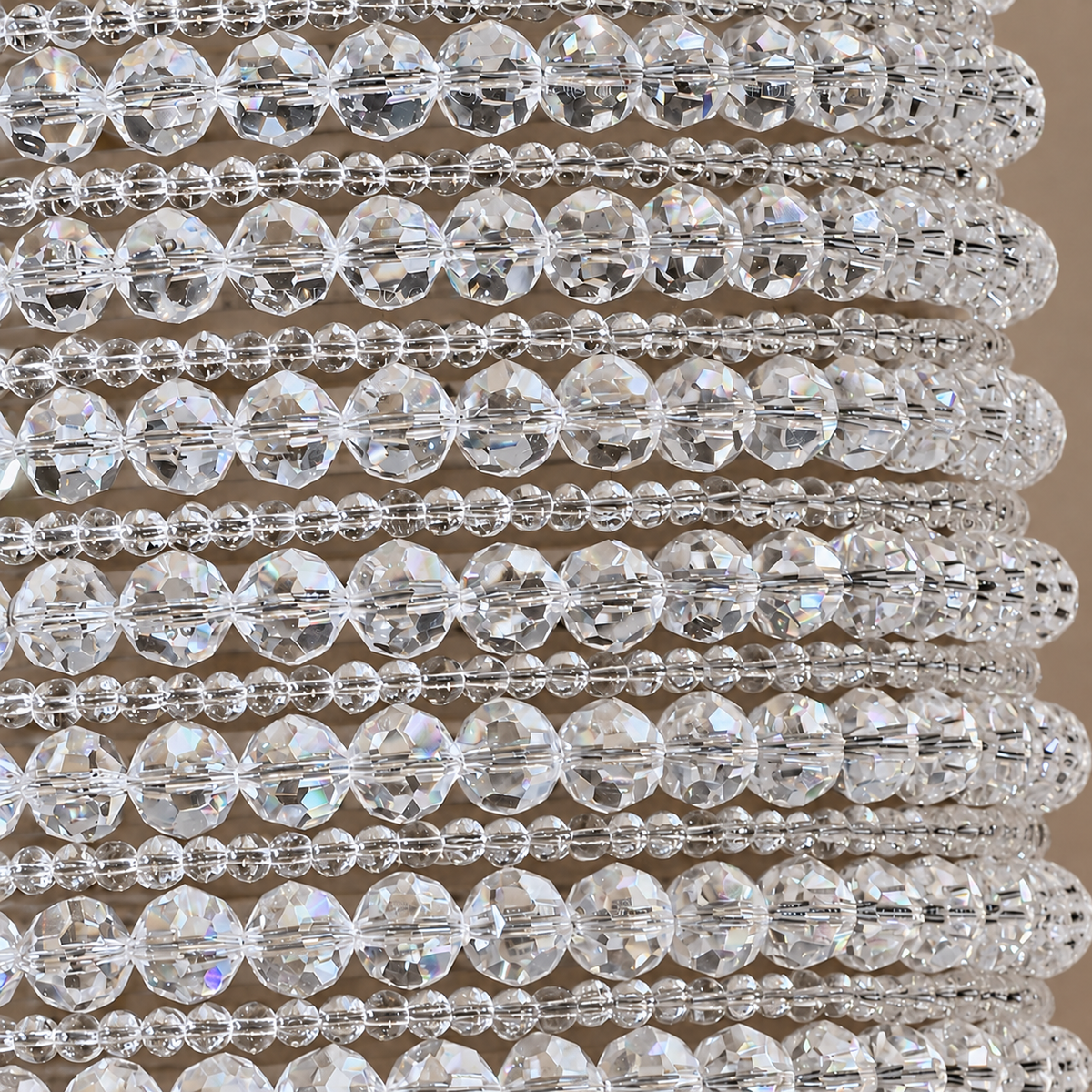 K9 Crystal Column Pendant Clear | Bright Silvery Sparkle Short or Tall for a Stairwell Island Casalola Lights Luxury