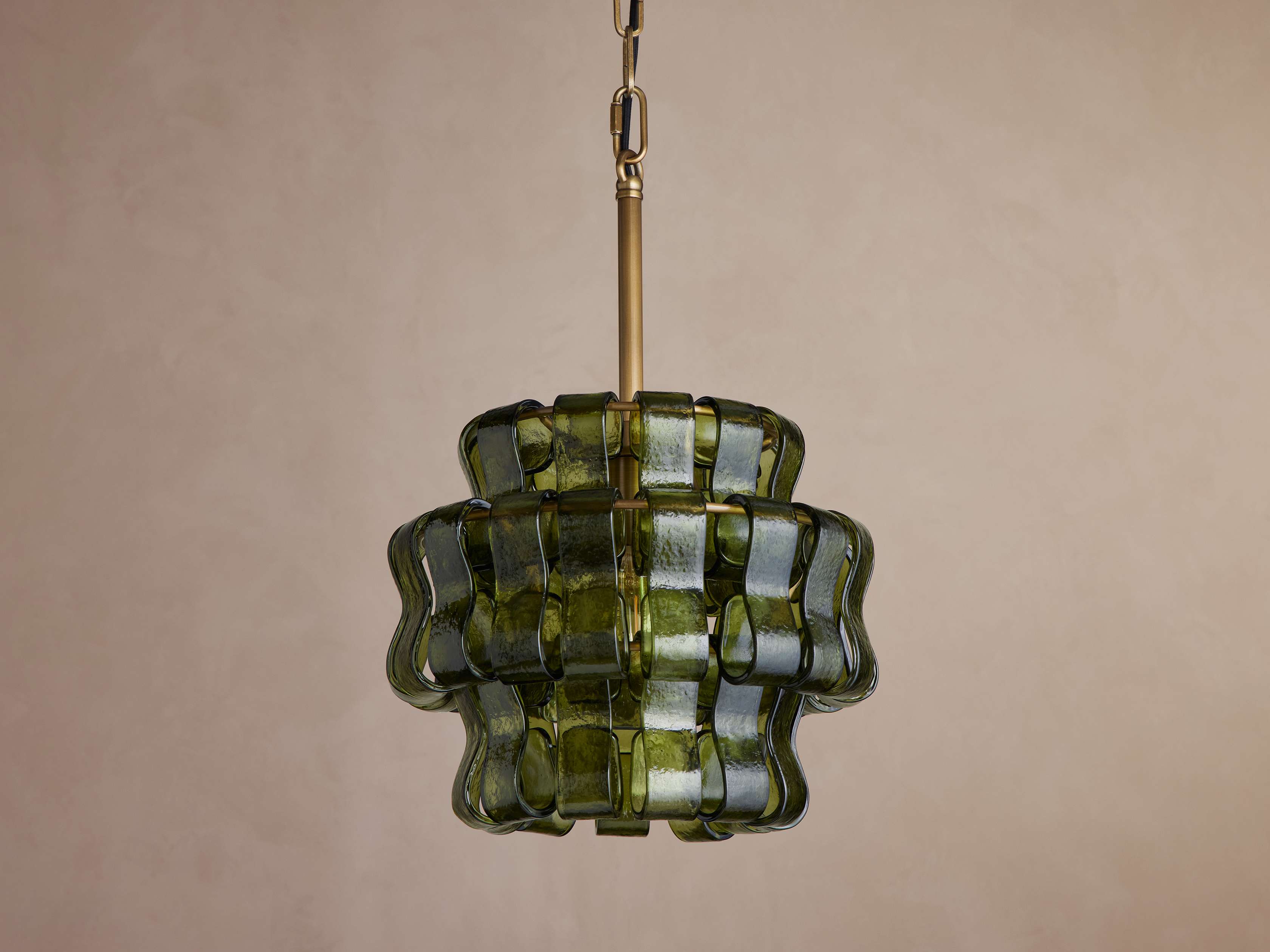 Curved Textured Glass Pendant Light with Brass or Bronze Frame Kitchen Island Dining Room Lighting Casalolalights