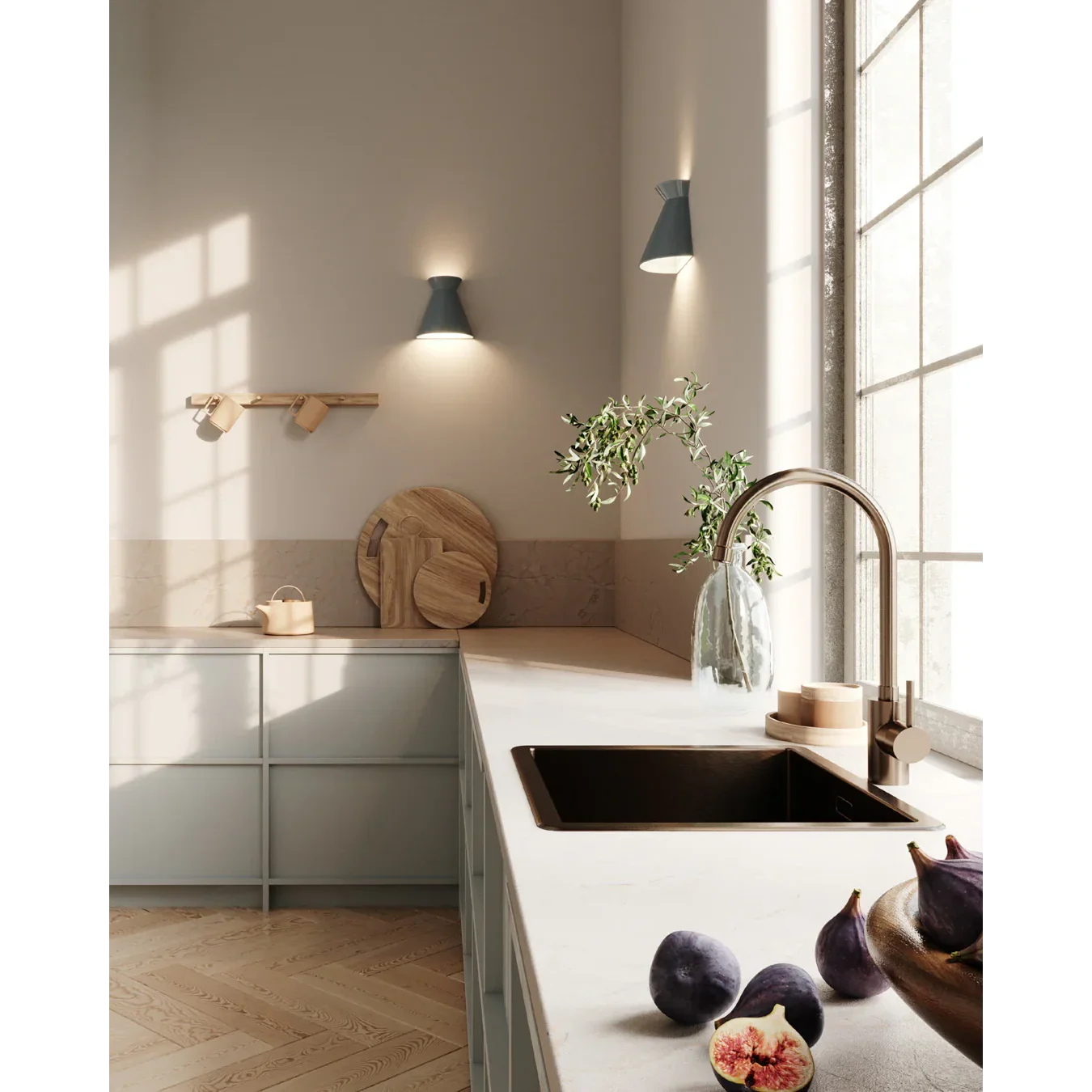 Arena Lamp | Italian Handcrafted Concrete Light | Minimalist Versatile Wall and Ceiling for Indoor