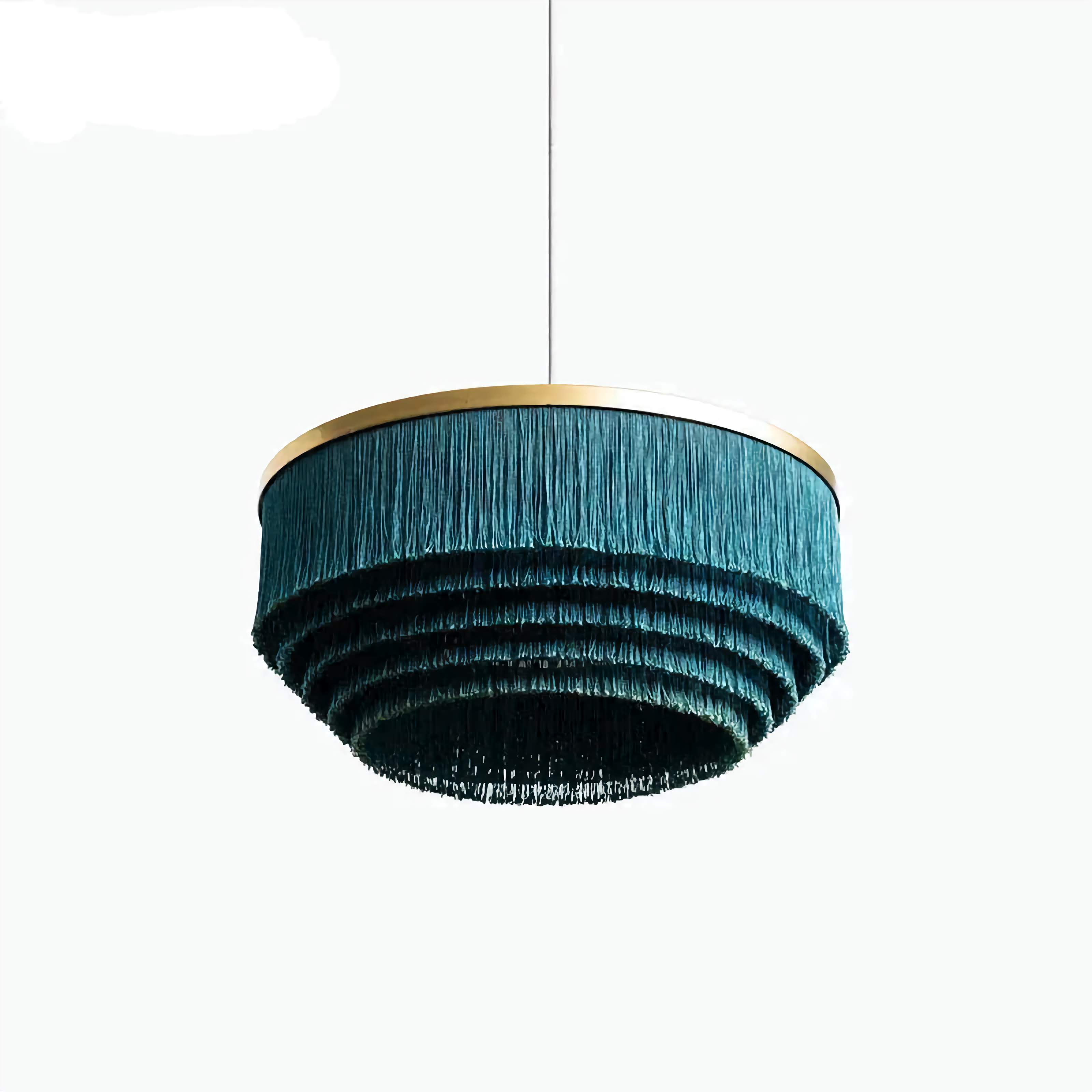 Colorful Ceiling Lamps | Luxury Fixture with Organic Cotton Shade