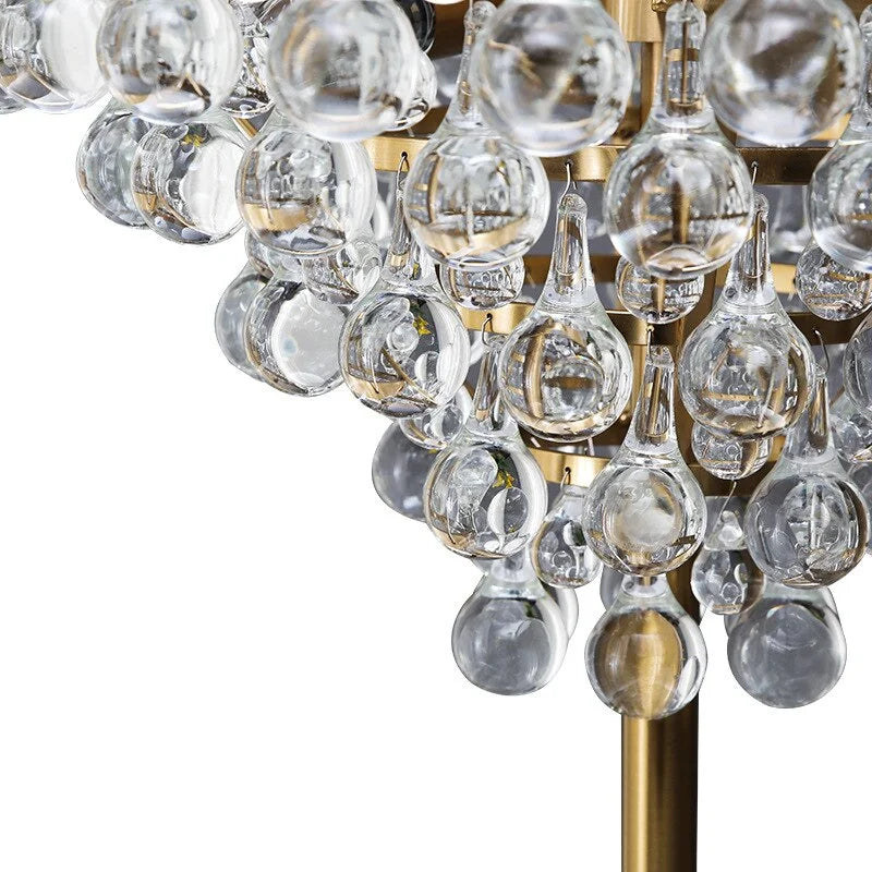 Luxury Floor Lamp | Crystal 4 Lights | Gold for Living Room | Casalola