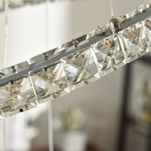 Luxury 2-rings Crystal Chandelier | Modern Light | Ceiling Lamp for Living Room