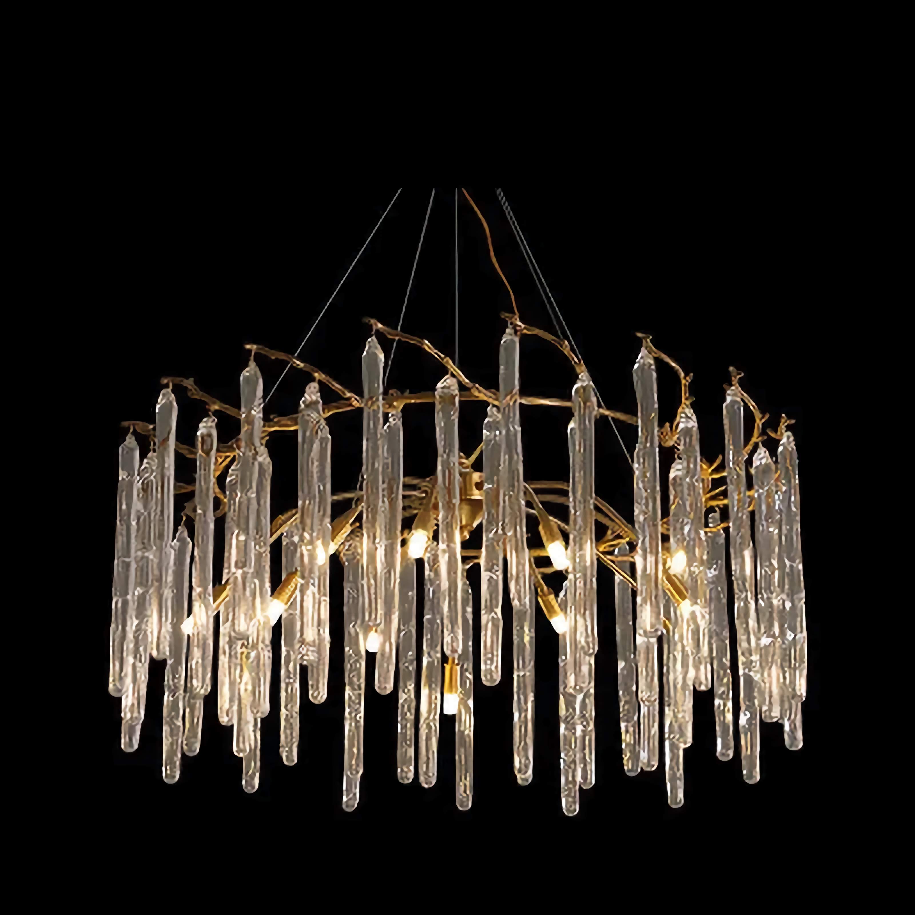 Clear Crystal Gold Chandelier for Dining Room Kitchen Living | Casalola