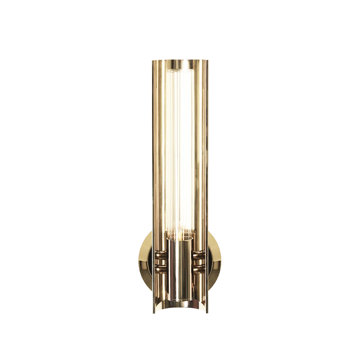 Baccara Crystal Wall Sconce – Polished Brass for Hallway & Bedroom